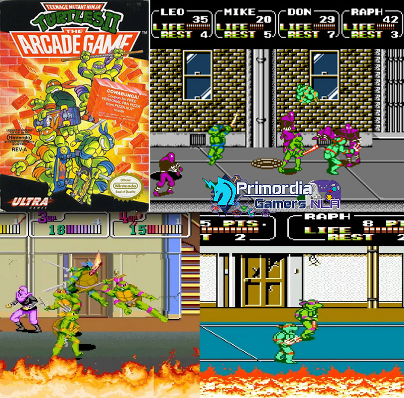 TMNT II - The Arcade Game - NES & Arcadias